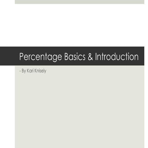 Lesson 8 9 percent problems | DOC