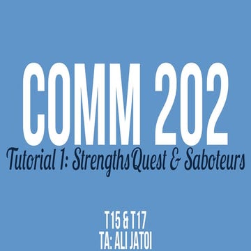 Tutorial 1 - Ali Jatoi