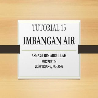 IMBANGAN AIR