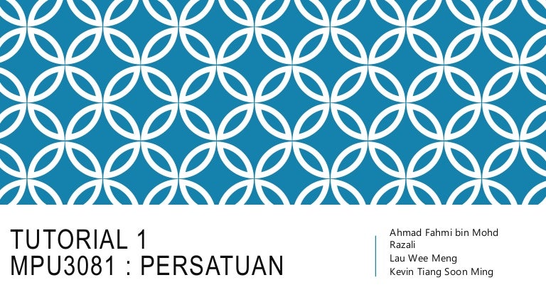 Tutorial 1 Mpu3081 Persatuan