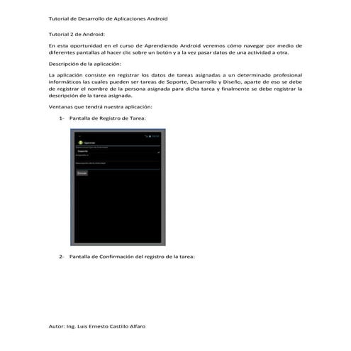 Tutorial Nro. 2 de Desarollo de Aplicaciones Móviles con Android