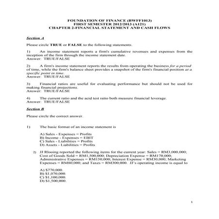 Tutorial 2 - Basic Finance