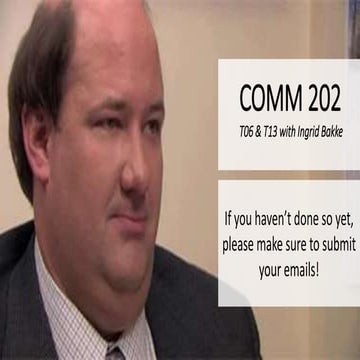 COMM 202 Tutorial #2