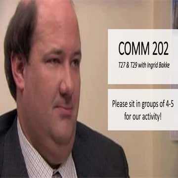 COMM 202 Tutorial 2 - Skills Matrix Presentations