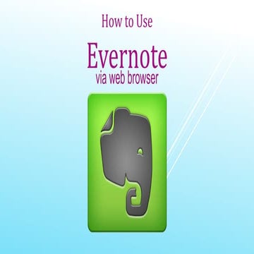 Evernote Tutorial