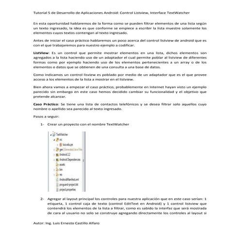 Tutorial Nro.5 Desarrollo de Aplicaciones Móviles con Android