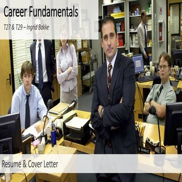 COMM 202 Tutorial 5 - Resume and Cover Letter