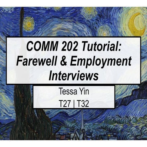 Tutorial 7 - Employment Interviews (Tessa Yin) 