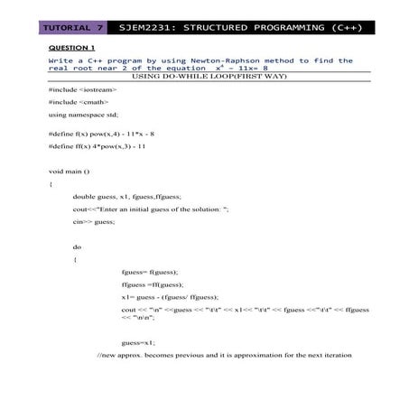 C++ TUTORIAL 7 | PDF