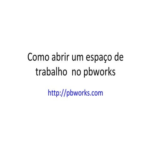 Tutorial  pbworks