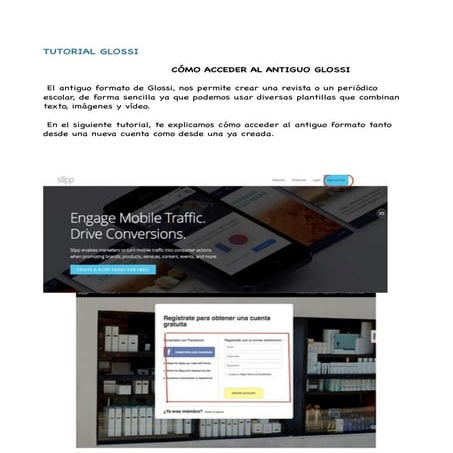 Tutorial acceso glossi