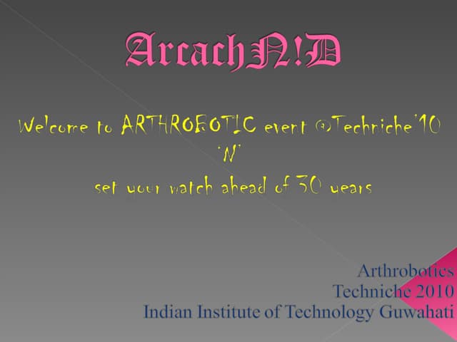 Tutorial Arach N!D