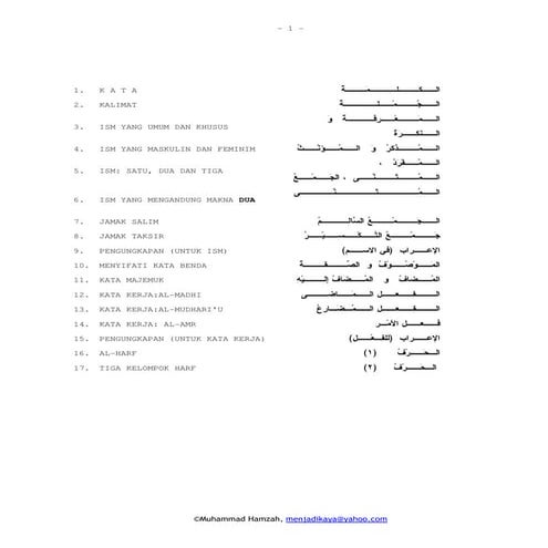 Tutorial bahasa arab | PDF