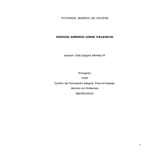 Tutorial basico access parte
