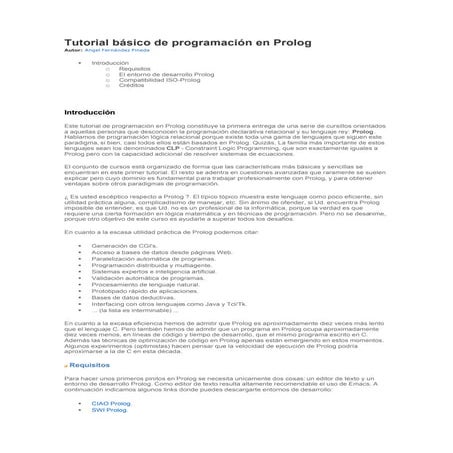 Tutorial basico prolog