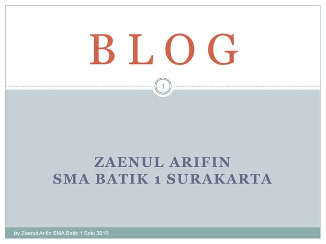 Tutorial blog