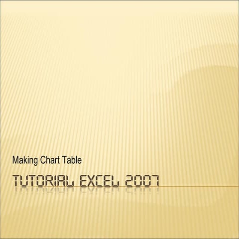 The microsoft excel 2007 | PPT