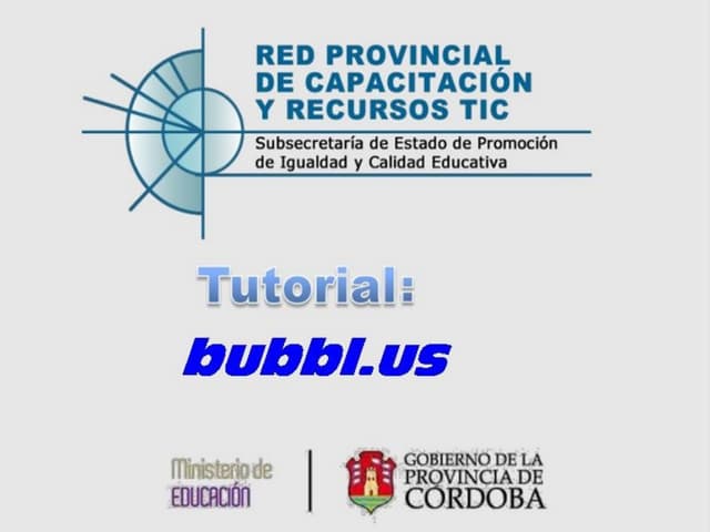 Tutorial bubbl.us