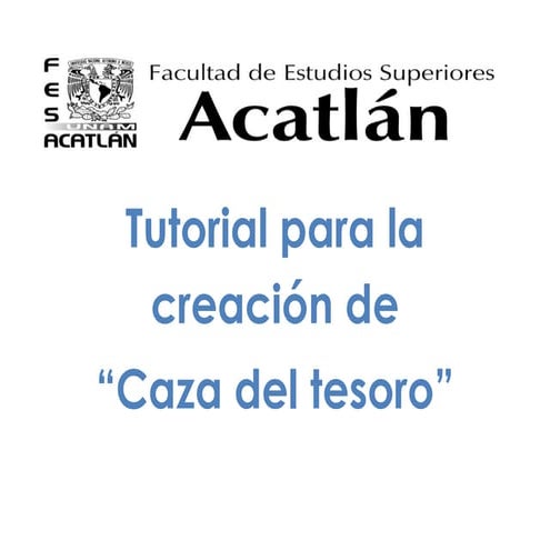 Tutorial caza del tesoro