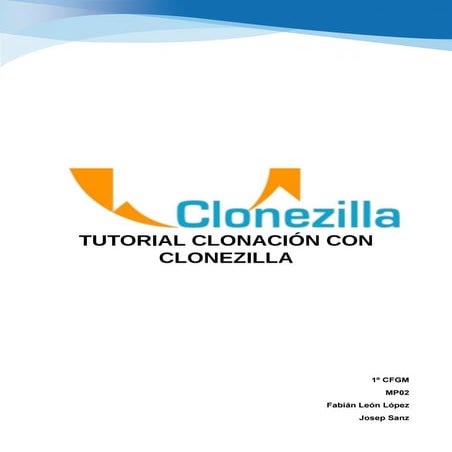 Tutorial clonezilla | ODT