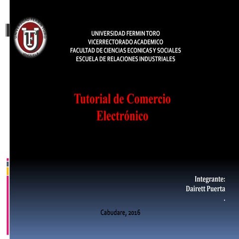 Tutorial comercio electronico