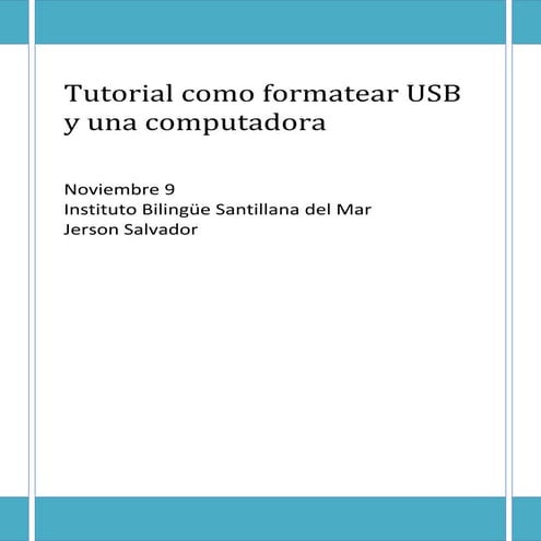 Tutorial como formatear usb
