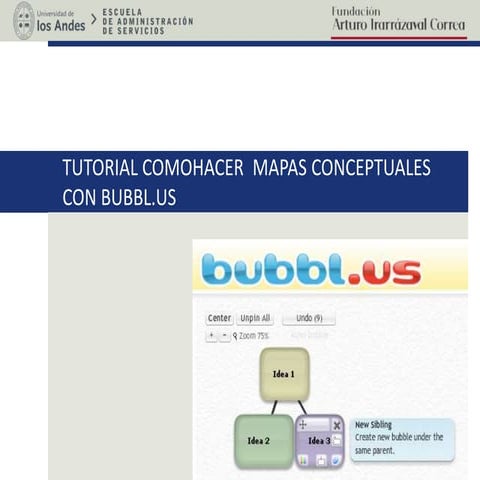 Tutorial como hacer mapas conceptuales en bubbl.us