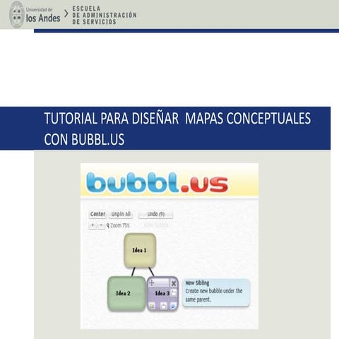 Tutorial como hacer mapas conceptuales en bubbl.us