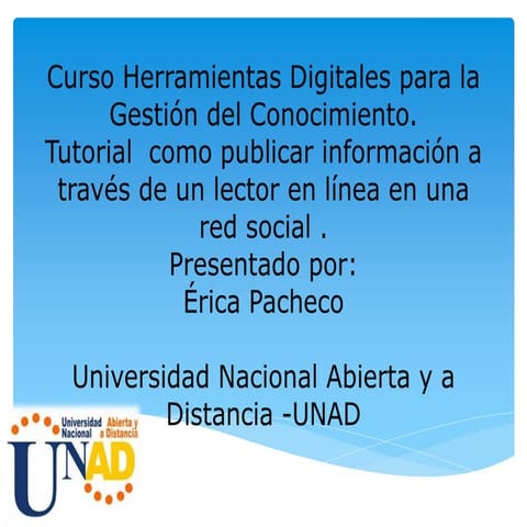 Tutorial como publicar informacion en el lector rss netvibes en linea 