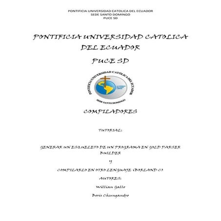 Tutorial compiladores