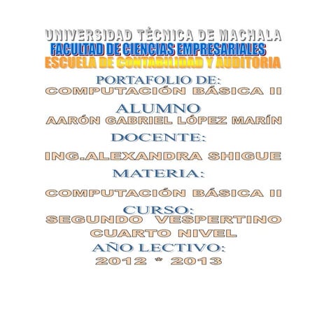 Tutorial computación básica ii