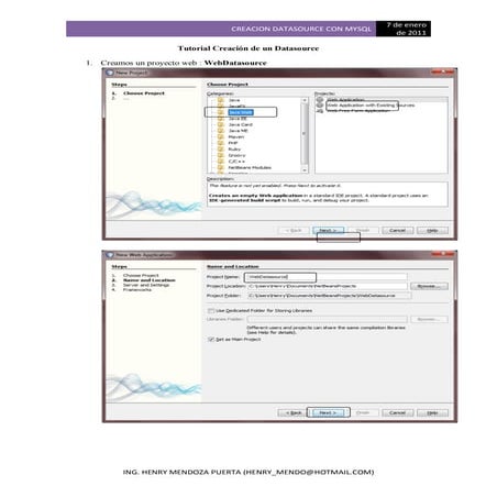 Tutorial creación de un datasource