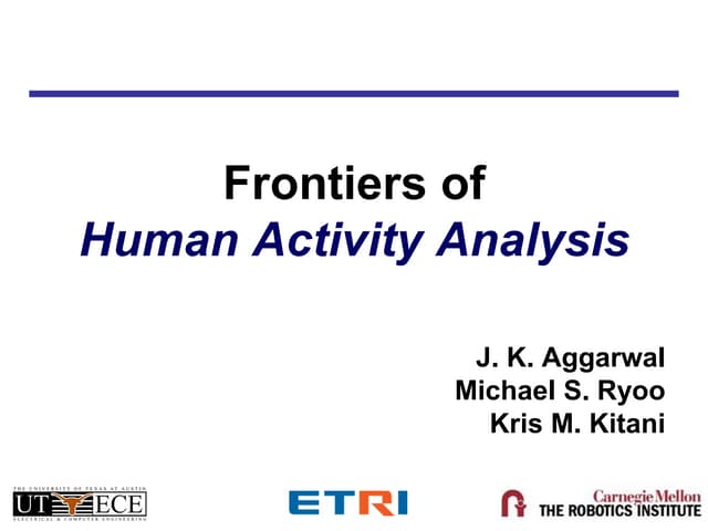 cvpr2011: human activity recognition - part 6: applications