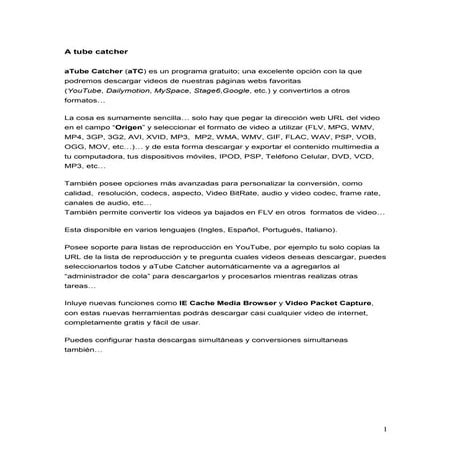 Tutorial de atubecatcher