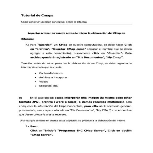 Tutorial Imagenes en el CMAP Tools | PPT