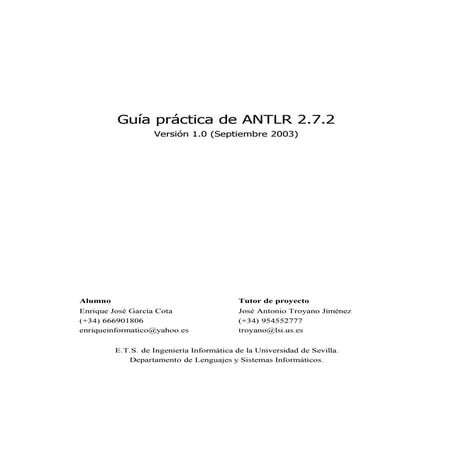 Guía práctica de ANTLR 2.7.2