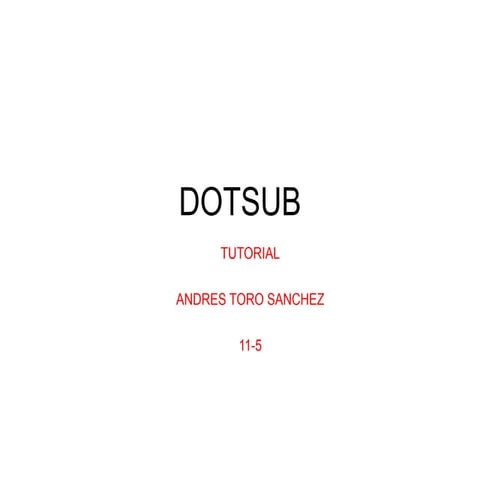 Tutorial de dotsub
