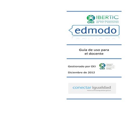 Edmodo Tutorial docentes 2013