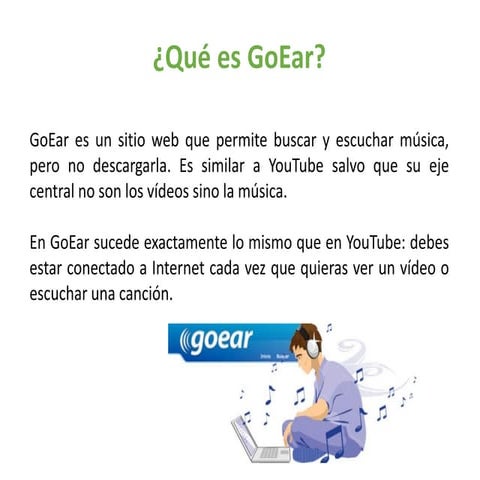 Tutorial goear 2014 | PPT
