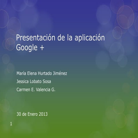 Tutorial de google+ en teoría y modelos de aprendizaje