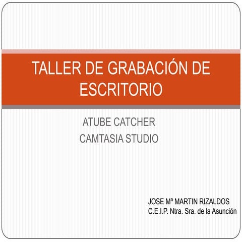 Taller de creación de videotutoriales
