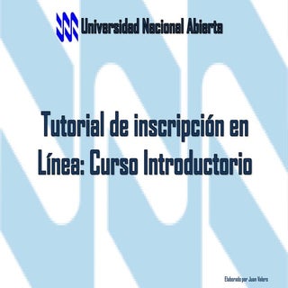 Tutorial de inscripción curso intro...