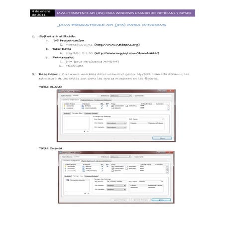 Tutorial de jpa para windows usando net beans y mysql parte 1