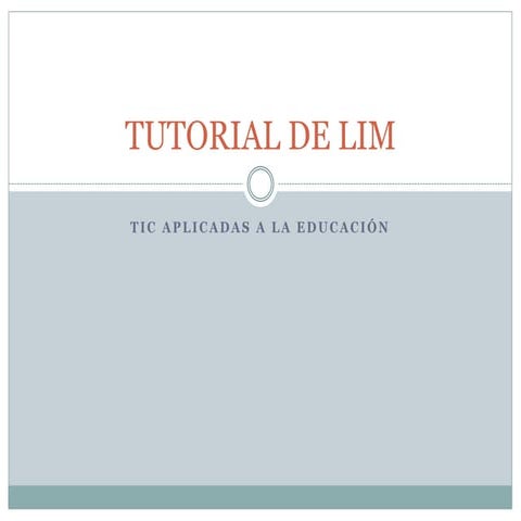 Tutorial de lim | PPTX