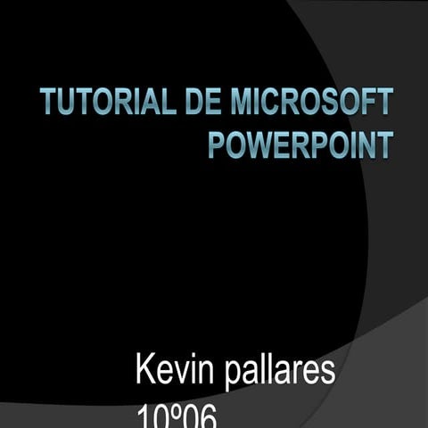 Tutorial de microsoft power point