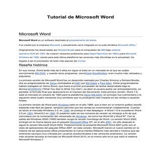 Tutorial de microsoft word
