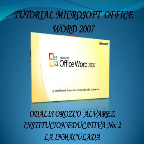 Tutorial de microsoft word 2007