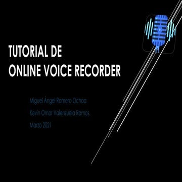 Tutorial de online voice recorder