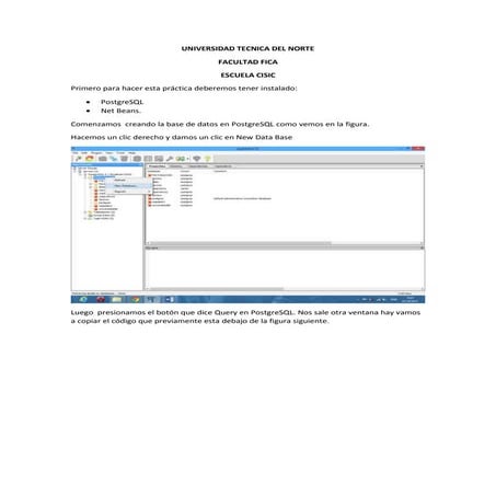 Tutorial de persistencia en java con  postgresql