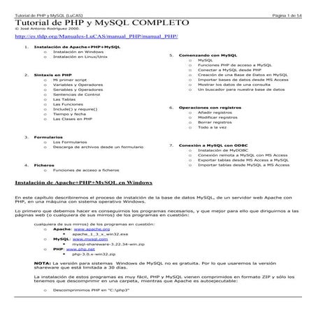 Tutorial de php y my sql completo